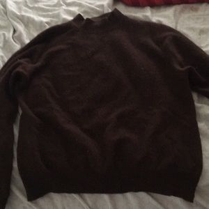mock neck cashmere sweater